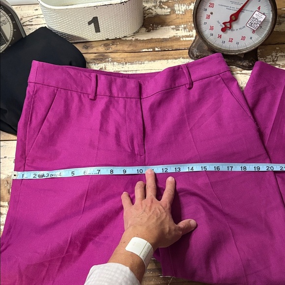 LOFT Magenta Ankle Pants - Picture 8 of 8